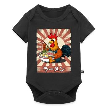 ramen rooster noodle soup ramen - Baby Premium short-sleeve bodysuit - black - Front