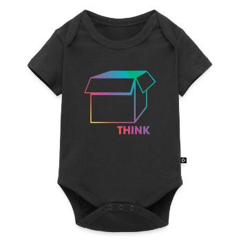 Think Outside The Box Mindset Über den Tellerrand - Body à manches courtes Premium Bébé - noir - Devant