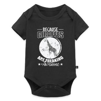 Parce que les girafes sont géniales - Body à manches courtes Premium Bébé - noir - Devant