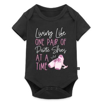 Ballet Dancer Dance Girl Ballerina - Baby Premium short-sleeve bodysuit - black - Front