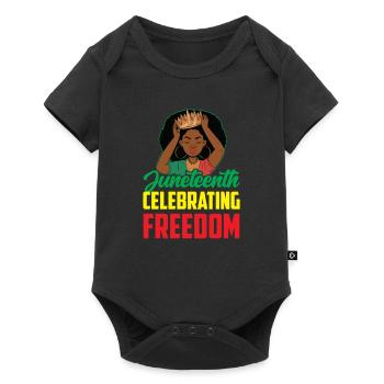 Juneteenth Feier Der Freiheit Afrika Black 1865 - Baby Premium Kurzarmbody - Schwarz - Vorne