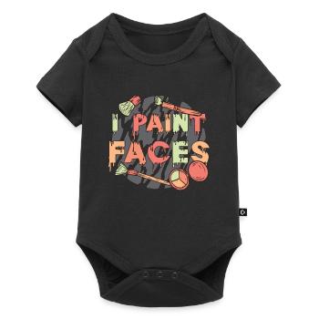 Makeup Artist I Paint Faces Beautician Cosmetics - Baby Premium short-sleeve bodysuit - black - Front