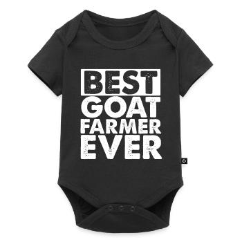 Best Goat Farmer Ever Farm Funny Gift Farmer Farmi - Baby Premium Kurzarmbody - Schwarz - Vorne