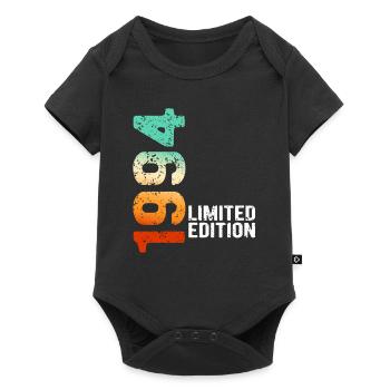 1994 limited edition vintage year of birth retro - Baby Premium short-sleeve bodysuit - black - Front