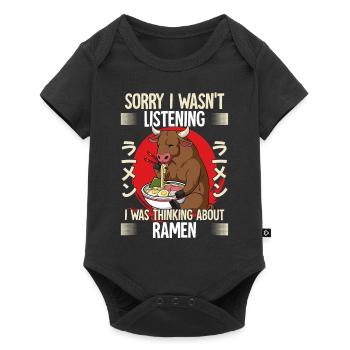 Sorry I Wasn't Listening I Was Thinking About - Baby Premium short-sleeve bodysuit - black - Front