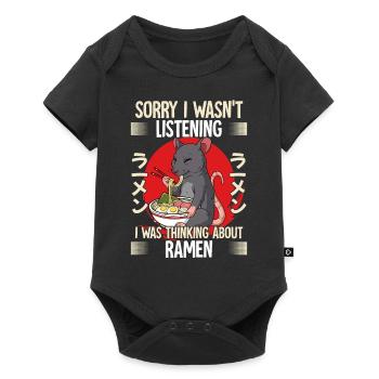 Sorry I Wasn't Listening I Was Thinking About - Baby Premium short-sleeve bodysuit - black - Front