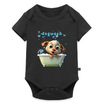 Funny Dog Motif Pet Dog Lingerie - Baby Premium short-sleeve bodysuit - black - Front