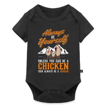 Chickens Chicken Breeding Chicken Farmer - Baby Premium short-sleeve bodysuit - black - Front