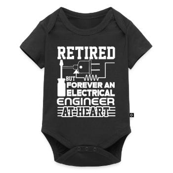 Forever An Electrical Engineer At Heart - Baby Premium short-sleeve bodysuit - black - Front
