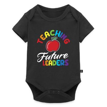 Enseigner aux futurs leaders Inspirer les enseignants - Body à manches courtes Premium Bébé - noir - Devant