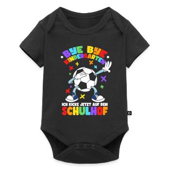 Ich Kicke Jetzt Auf Dem Schulhof - Baby Premium Kurzarmbody - Schwarz - Vorne