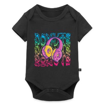 Donuts - Baby Premium Kurzarmbody - Schwarz - Vorne