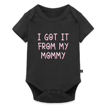 From Mama Gift - Baby Premium short-sleeve bodysuit - black - Front
