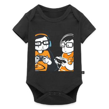 Gaming Nerds Streber - Baby Premium short-sleeve bodysuit - black - Front