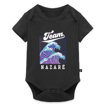Team Nazaré Surfing Surfing Surfer Vagues - Body à manches courtes Premium Bébé - noir - Devant