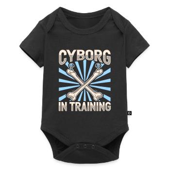 Cyborg à l’entraînement - Nouvelle hanche - Body à manches courtes Premium Bébé - noir - Devant