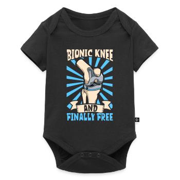 Enfin libre - prothèse de genou - Body à manches courtes Premium Bébé - noir - Devant