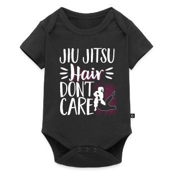 Brazilian Jiu Jitsu MMA Bjj Hugger - Baby Premium Kurzarmbody - Schwarz - Vorne