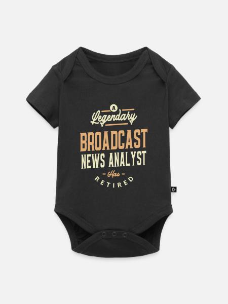 Broadcast News Analyst - Eine Legende - Baby Premium Kurzarmbody - Schwarz