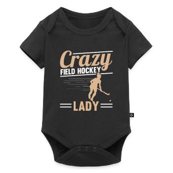 Assiste Passionné Défenseur Sports Hockey sur gazon La - Body à manches courtes Premium Bébé - noir - Devant