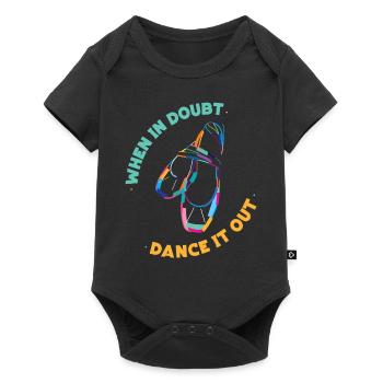 Ballet Danseuse Danse Ballerine - Body à manches courtes Premium Bébé - noir - Devant