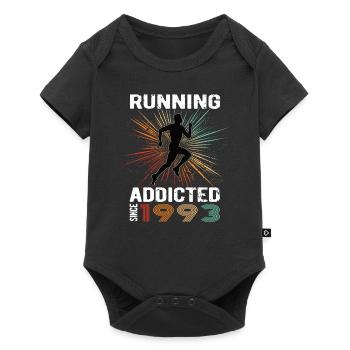 Running Vintage Running Addicted runner jogger 1993 - Body à manches courtes Premium Bébé - noir - Devant