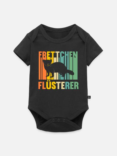 Frettchen Flüsterer - Baby Premium Kurzarmbody - Schwarz