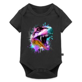 T Rex Bunt - Baby Premium short-sleeve bodysuit - black - Front