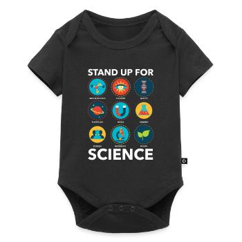 Stand Up For Science Biology Physics School - Baby Premium short-sleeve bodysuit - black - Front