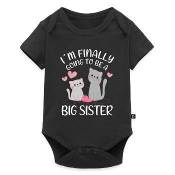 Im Finally Going To Be A Big Sister Cats - Baby Premium short-sleeve bodysuit - black - Front