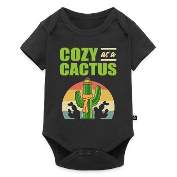 Cozy As A Cactus Gardener - Baby Premium short-sleeve bodysuit - black - Front