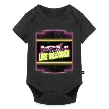 welpe schäferhund hundehalter zitat bluthund - Baby Premium Kurzarmbody - Schwarz - Vorne