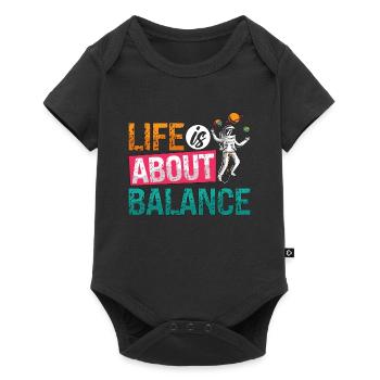 Unicycle Life Is About Balance Cyclist Unicyclist - Baby Premium short-sleeve bodysuit - black - Front