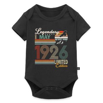 Sloth Birthday May 1926 Born 1926 - Baby Premium short-sleeve bodysuit - black - Front