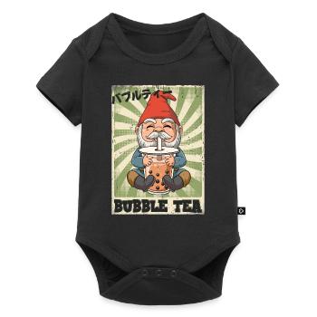 Boba Tea Gnome Bubble Tea - Baby Premium short-sleeve bodysuit - black - Front