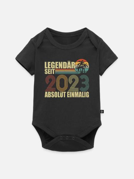 2023 - Baby Premium Kurzarmbody - Schwarz