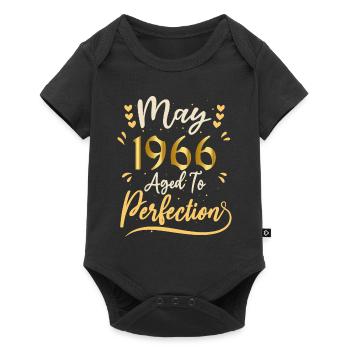 May 1966 May birthday May 1966 - Baby Premium short-sleeve bodysuit - black - Front