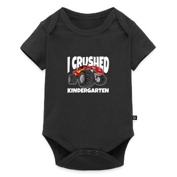 Kindergarten Child School Enrollment School Gift - Baby Premium short-sleeve bodysuit - black - Front
