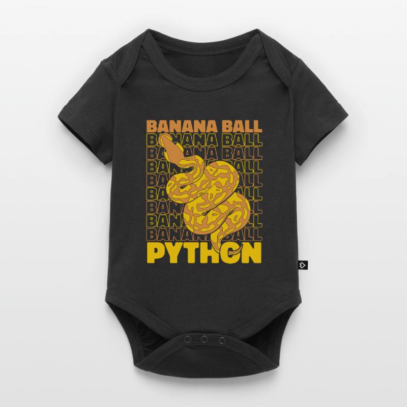 Boule de banane Python Serpent Python Boule de banane Body à manches courtes Premium Bébé