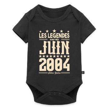 cadeau d'anniversaire juin 2004. Cadeau Juin 2004. - Body à manches courtes Premium Bébé - noir - Devant