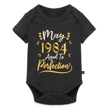 May 1984 May anniversary May 1984 - Baby Premium short-sleeve bodysuit - black - Front