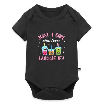 Bubble Tea - Baby Premium short-sleeve bodysuit - black - Front
