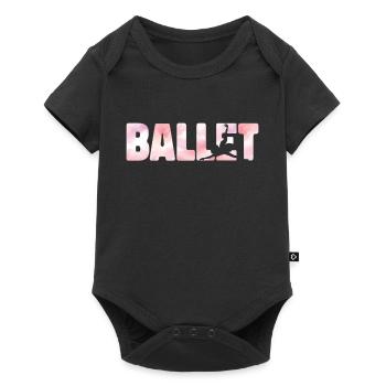 Ballet Danseuse Danse Ballerine - Body à manches courtes Premium Bébé - noir - Devant