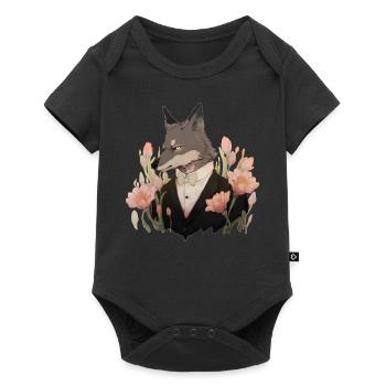 Gentleman Wolf - Body à manches courtes Premium Bébé - noir - Devant