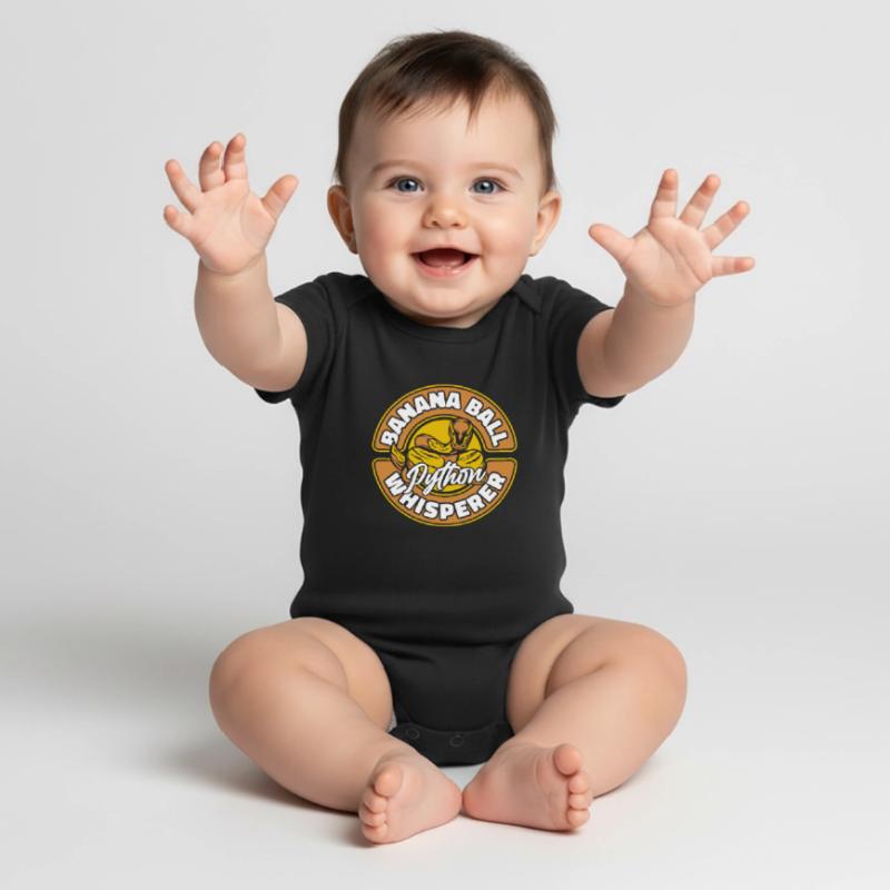 Boule de banane Python Chuchoter Python Boule de banane Body à manches courtes Premium Bébé