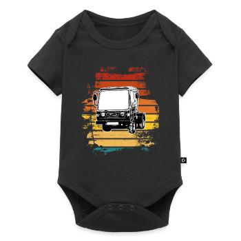 Multicar M25 Multicar Neu Multricar Lastkraftwagen - Baby Premium Kurzarmbody - Schwarz - Vorne