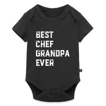 Best Chef Grandpa Ever Chef Cook Grandpa Old Grand - Baby Premium Kurzarmbody - Schwarz - Vorne