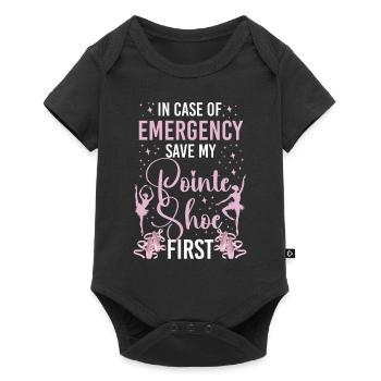Ballet Dancer Dance Girl Ballerina - Baby Premium short-sleeve bodysuit - black - Front