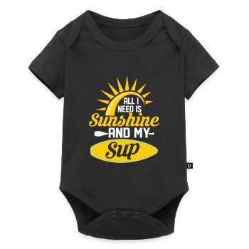 All I Need Is Sunshine And My SUP Stand Up Paddle - Baby Premium short-sleeve bodysuit - black - Front