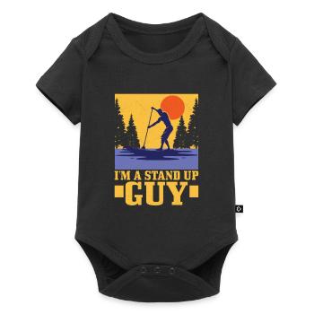 I'm A Stand Up Guy Stand Up Paddle Board - Baby Premium Kurzarmbody - Schwarz - Vorne